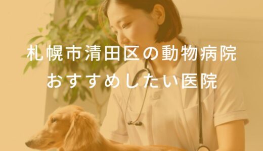 【2024年】札幌市清田区の動物病院 おすすめしたい6医院