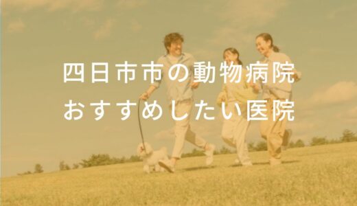 【2024年】四日市市の動物病院 おすすめしたい6医院