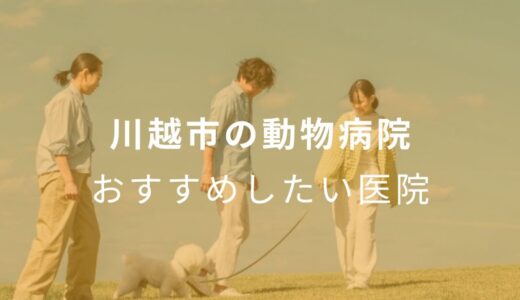 【2024年】川越市の動物病院 おすすめしたい6医院