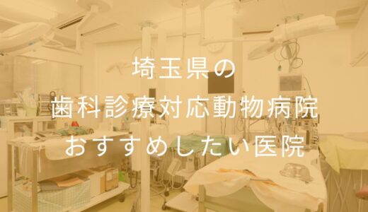 【2025年】埼玉県の歯科診療対応動物病院 おすすめしたい1医院