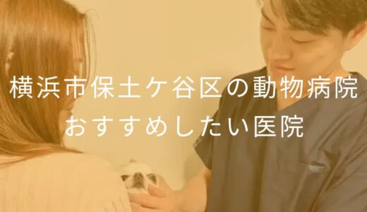 【2025年】横浜市保土ケ谷区の動物病院 おすすめしたい1医院