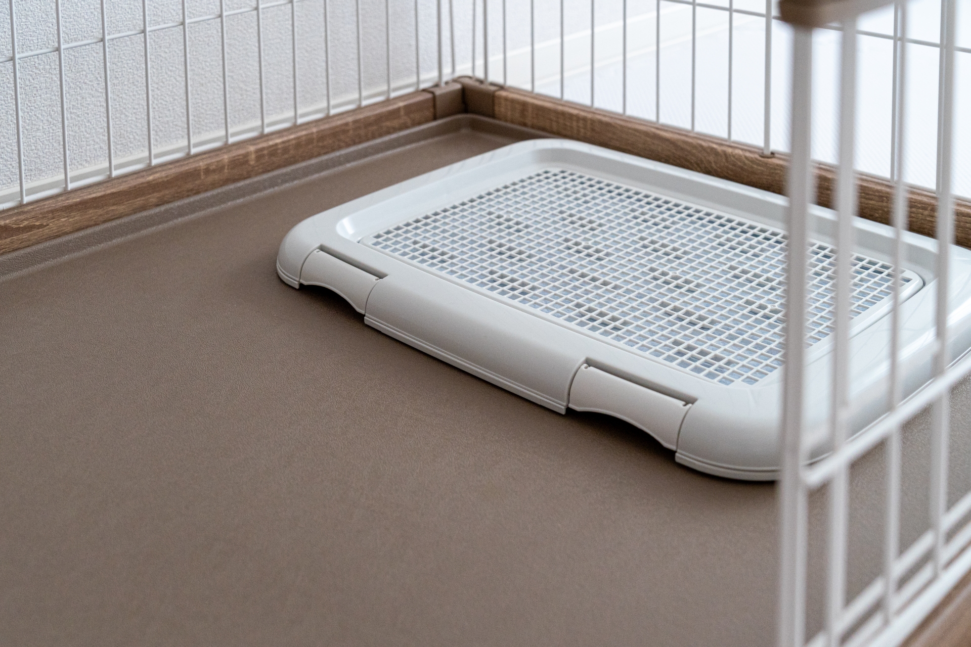 ペットトイレとゲージ