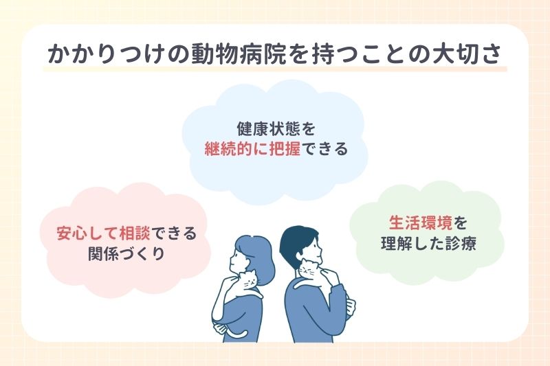 かかりつけの動物病院を持つことの大切さ