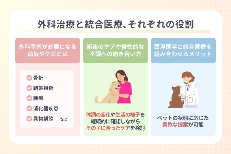 外科治療と統合医療、それぞれの役割