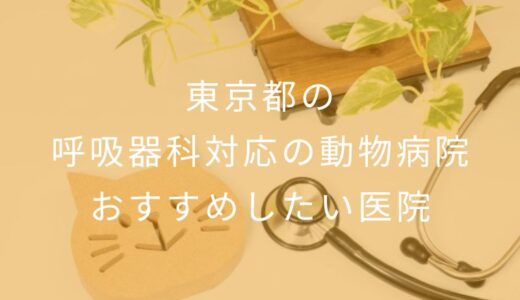 【2026年】東京都の呼吸器科対応の動物病院 おすすめしたい2医院